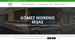 Desktop Screenshot of gomezmorenomaterialelectrico.com